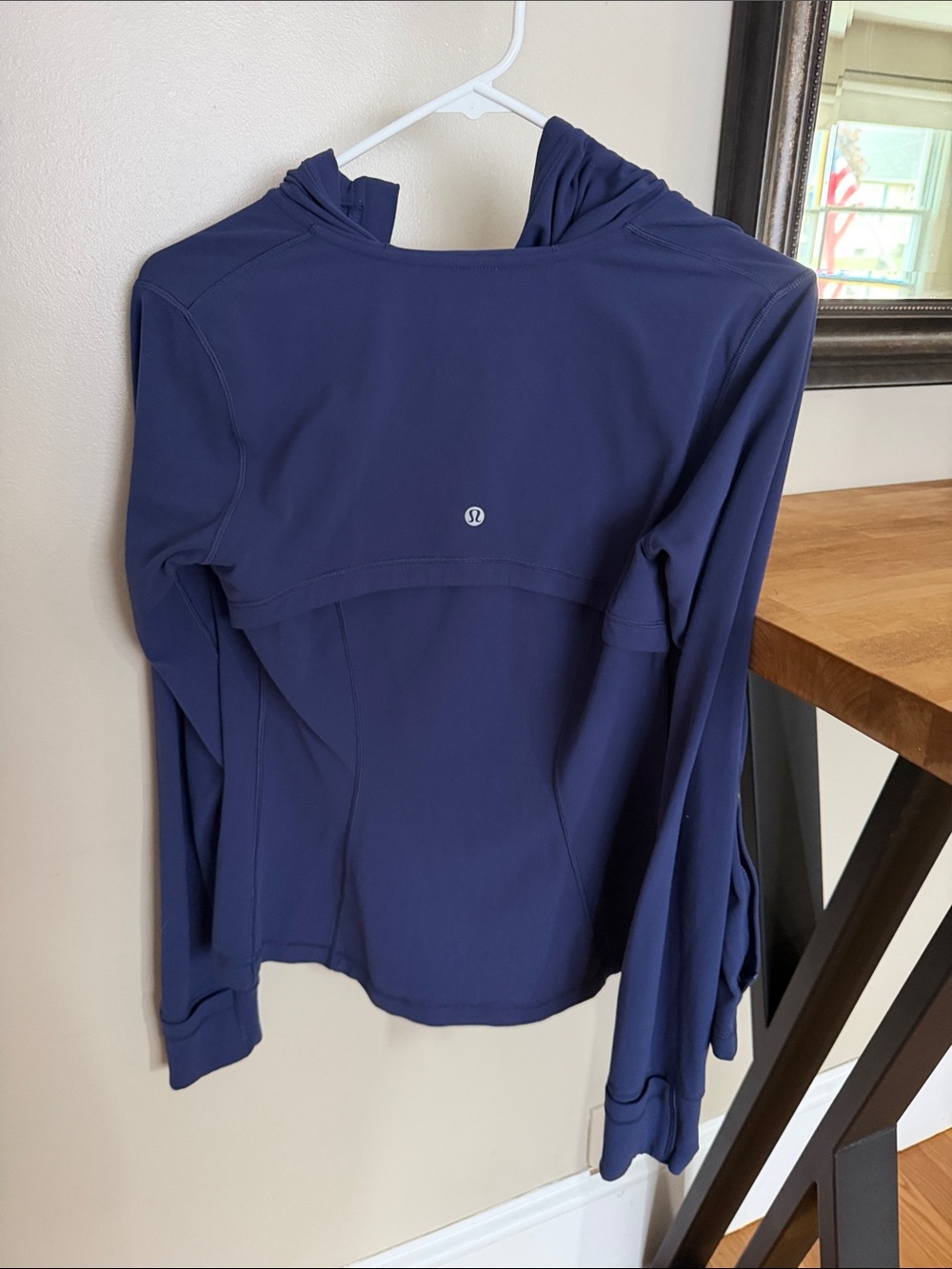 lululemon athletica Navy Blue Hooded Long-Sleeve Top